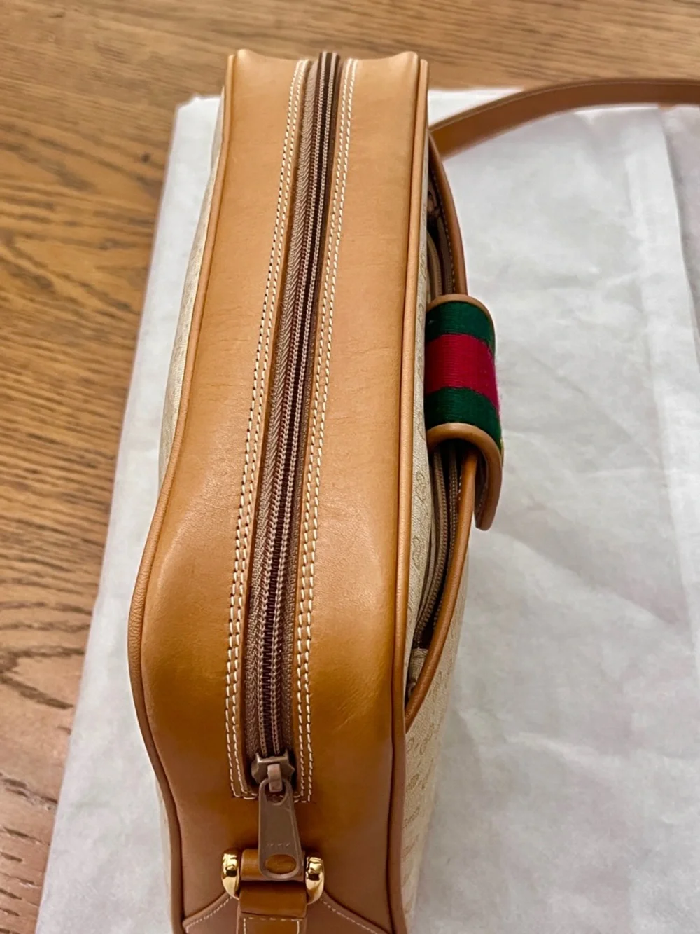 RARE AUTHENTIC VINTAGE Gucci GG Sherry Line Pochette - Picture 4 of 14